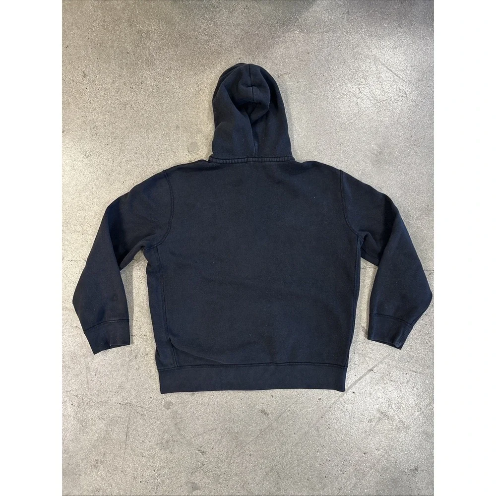 Polo Ralph Lauren Hoodie Men Black Size XL FULL-ZIP Red Pony Logo Fleece Cotton